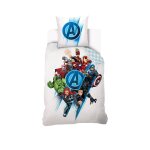 Housse de couette avengers team marvel coton blanc Housse de couette avengers team marvel coton blanc