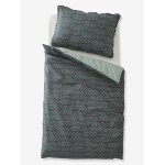 Housse de couette bébé brocéliande vert imprimé Housse de couette bébé brocéliande vert imprimé