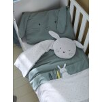 Housse de couette bb menthe a l'eau vert