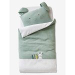 Housse de couette bb menthe a l'eau vert