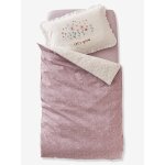 Housse de couette bb rversible douce provence cru / parme