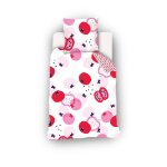 Housse de couette catimini pommes coton blanc