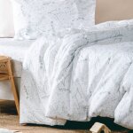 Housse de couette en coton bio pour lit 1 personne yukari douceur yukari tilleul