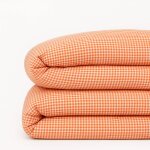 Housse de couette en coton bio vichy