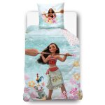 Housse de couette disney vaiana oc�an coton bleu