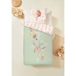 Housse de couette enfant + taie d'oreiller fiesta vert
