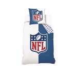 Housse de couette football am�ricain logo nfl coton bleu