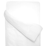 Housse de couette en gaze de coton jeanne blanc Housse de couette en gaze de coton jeanne blanc
