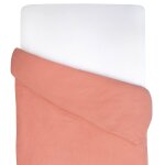 Housse de couette en gaze de coton jeanne terracotta