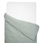 Housse de couette en gaze de coton jeanne vert de gris Housse de couette en gaze de coton jeanne vert de gris
