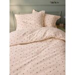 Housse de couette gaze de coton milan bleu vert