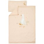Housse de couette lit b�b� little goose (100 x 140 cm) blanc, beige
