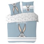 Housse de couette looney tunes bugs bunny coton bleu