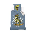 Housse de couette lou&loup dinosaure coton bleu Housse de couette lou&loup dinosaure coton bleu