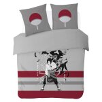 Housse de couette naruto sasuke & itachi coton gris