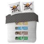 Housse de couette one piece logo marini�re coton blanc