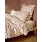Housse de couette percale de coton aloïs rose Housse de couette percale de coton aloïs rose