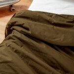 Housse de couette en percale de coton bio lav� pour lit 1 personne toundra