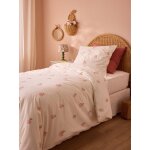 Housse de couette percale de coton margareth rose