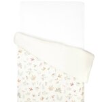 Housse de couette r�versible en gaze de coton aube �cru