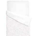 Housse de couette r�versible en gaze de coton lovio rouge