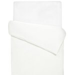 Housse de couette rversible gaze de coton & nid d'abeille cru