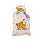 Housse de couette le roi lion simba disney coton blanc