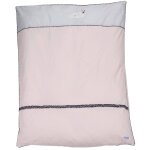 Housse de couette et taie en coton - miss fleur de lune rose