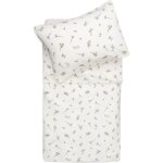 Housse de couette + taie d'oreiller ecru, jaune, gris