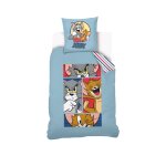 Housse de couette tom&jerry bd coton bleu Housse de couette tom&jerry bd coton bleu