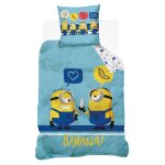 Housse de couette universal minions coton bleu