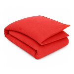 Housse d'edredon en coton bio fraise