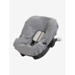 Housse élastiquée pour siège coque 0 + ivoire rayé Housse élastiquée pour siège coque 0 + ivoire rayé