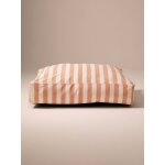 Housse matelas coton rectangle ray� blanc