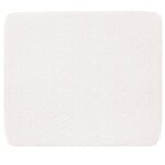 Housse de matelas � langer en coton bio motif pois en relief seashells ecru