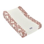 Housse de matelas � langer en coton sofalange rose �panouie
