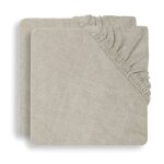 Housse matelas � langer �ponge (2 pcs) en coton nougat