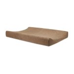 Housse matelas � langer �ponge en coton marron clair