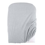 Housse de matelas � langer �ponge gris perle
