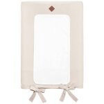 Housse de matelas � langer en gaze de coton jeanne beige