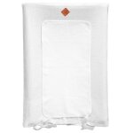 Housse de matelas � langer en gaze de coton jeanne blanc