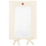 Housse de matelas � langer en gaze de coton jeanne �cru