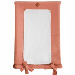 Housse de matelas � langer en gaze de coton jeanne terracotta