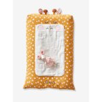 Housse matelas � langer girafe ocre / multicolore