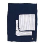 Housse de matelas � langer et linges en gaze de coton - baby sailor bleu fonc�