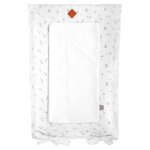 Housse de matelas � langer melody melody, blanc imprim� minimali
