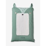 Housse matelas � langer personnalisable biche vert imprim�
