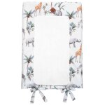 Housse de matelas � langer + tapis de change safari safari, vert, gris, blanc