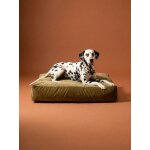 Housse matelas velours rectangle kaki