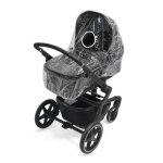 Housse de pluie poussette transparent transparent